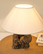 Hollow Grove Lamp | Unique Wooden Table Lamp with Cone Shade