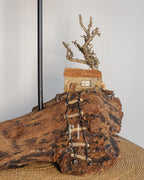 Cliffside Cottage Lamp - Cottage on cliff with jute shade and tree