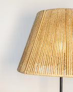 Street Lamp Yard - Pale driftwood cottage with street lamp and jute shade