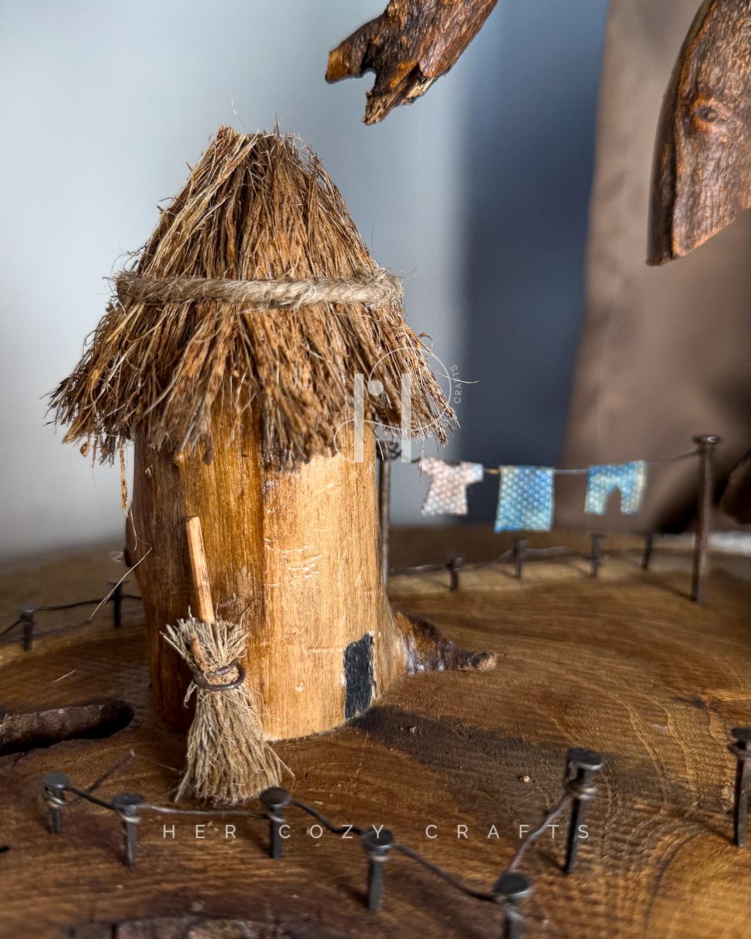 Wild Crest Lamp - Forward bent wood over tiny yard