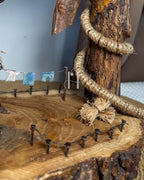 Wild Crest Lamp - Forward bent wood over tiny yard