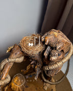 Wild Crest Lamp - Forward bent wood over tiny yard