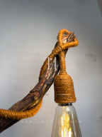 Lookout Tower Lamp in Terracotta Jute Rope