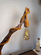 Lookout Tower Lamp in Terracotta Jute Rope