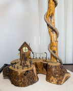 Harbor Arch Lamp - Tall sweep with windowed hut