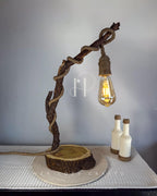 Studio Arc Lamp - Lifted branch with working span