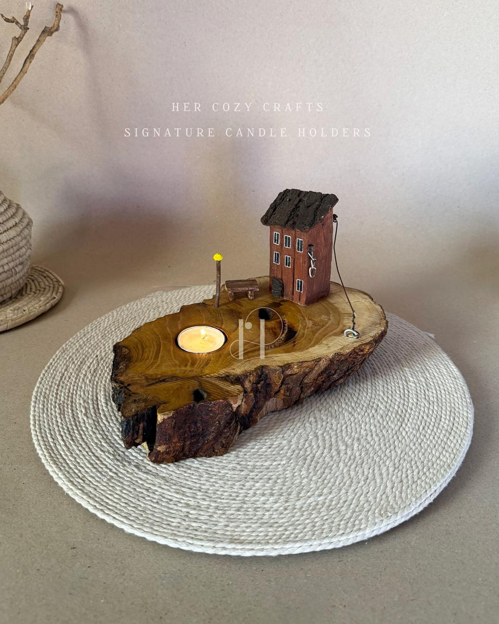 Benchlight Home | Handcrafted Wooden Tealight Candle Holder