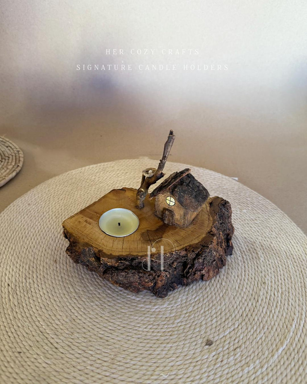 Lonewood Home | Handcrafted Wooden Tealight Candle Holder