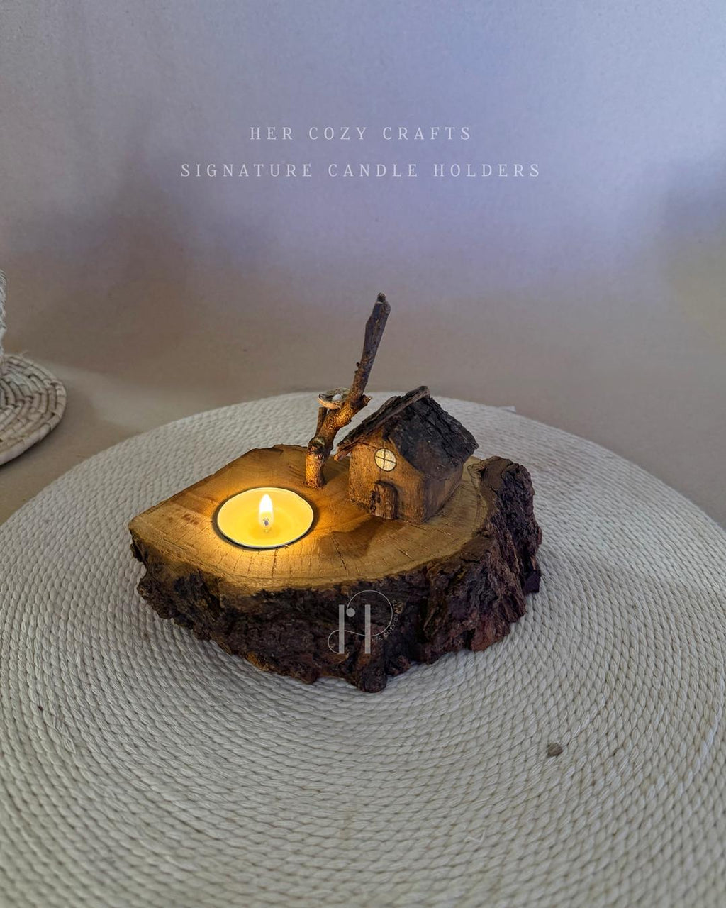 Lonewood Home | Handcrafted Wooden Tealight Candle Holder