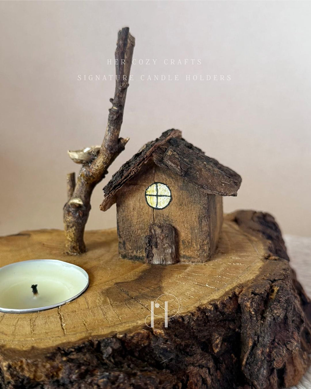 Lonewood Home | Handcrafted Wooden Tealight Candle Holder