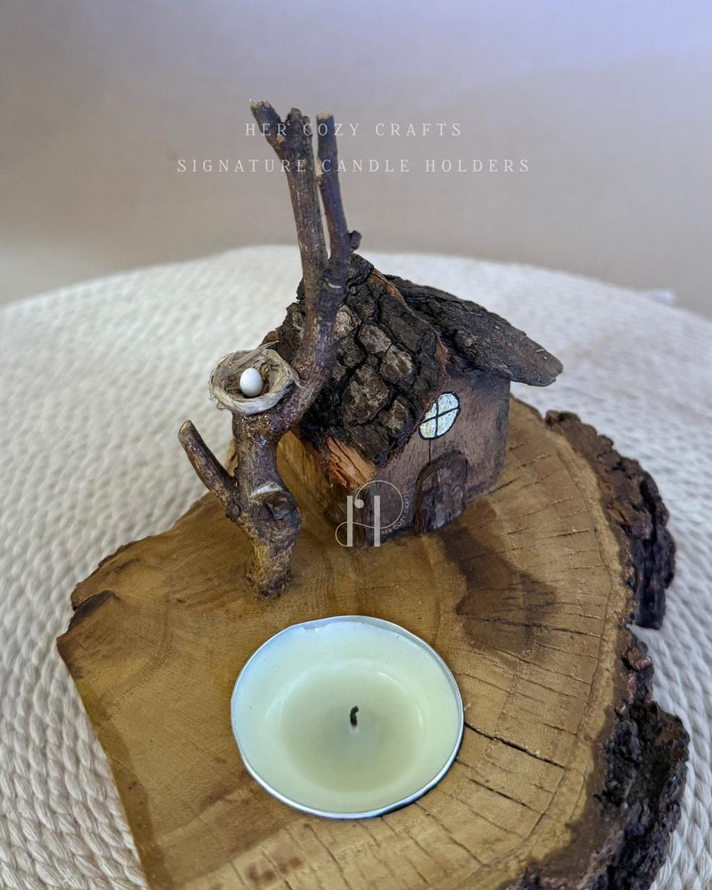 Lonewood Home | Handcrafted Wooden Tealight Candle Holder