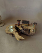 Hearthlane Home | Double Tealight Wooden Candle Holder