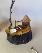 Skybranch Hut | Handcrafted Wooden Tealight Candle Holder