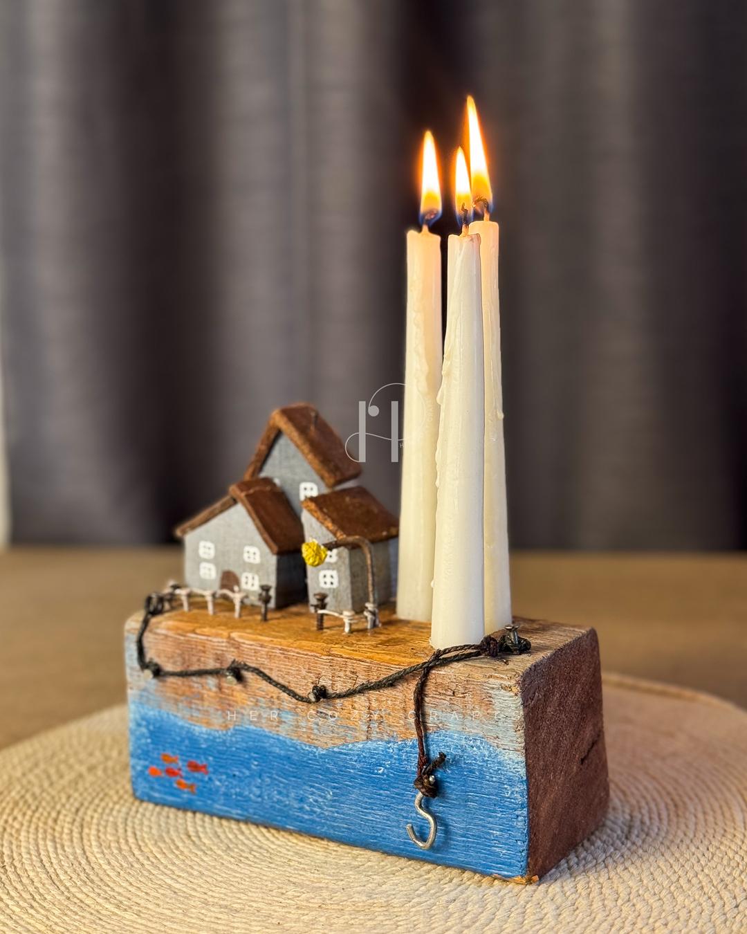 Sea Haven Candle Holde