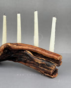 Rustic Candle Branch - Natural Wood Candle Holder