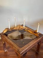 Driftwood Candle Bar - Natural branch with four candle holders