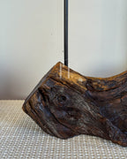 Wild Root Lamp - Sculptural Driftwood Base with Linen Shade