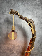 Wildwood Arch – Driftwood Floor Lamp - Hercozycrafts Floor Lamp