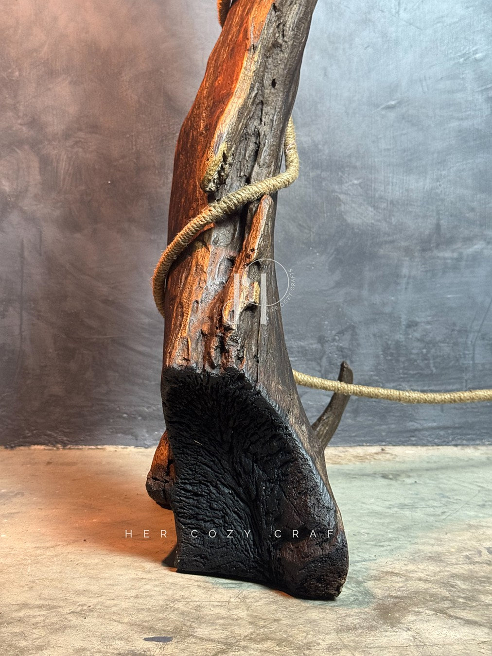 Wildwood Arch – Driftwood Floor Lamp - Hercozycrafts Floor Lamp