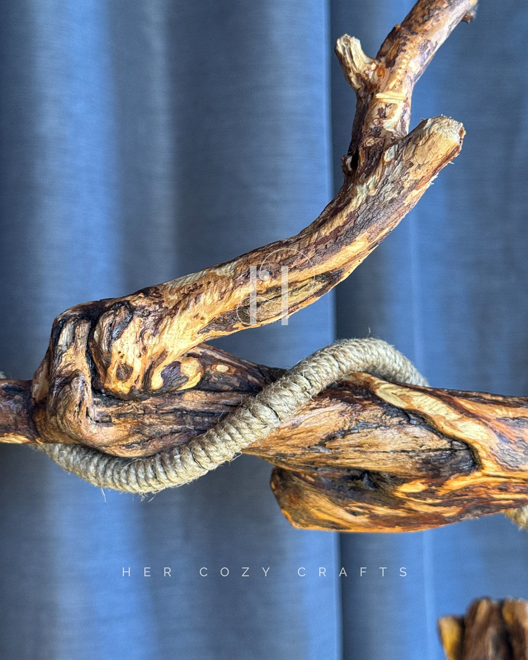 The Woodland Haven Lamp — Sculptural Driftwood with a Storybook Village