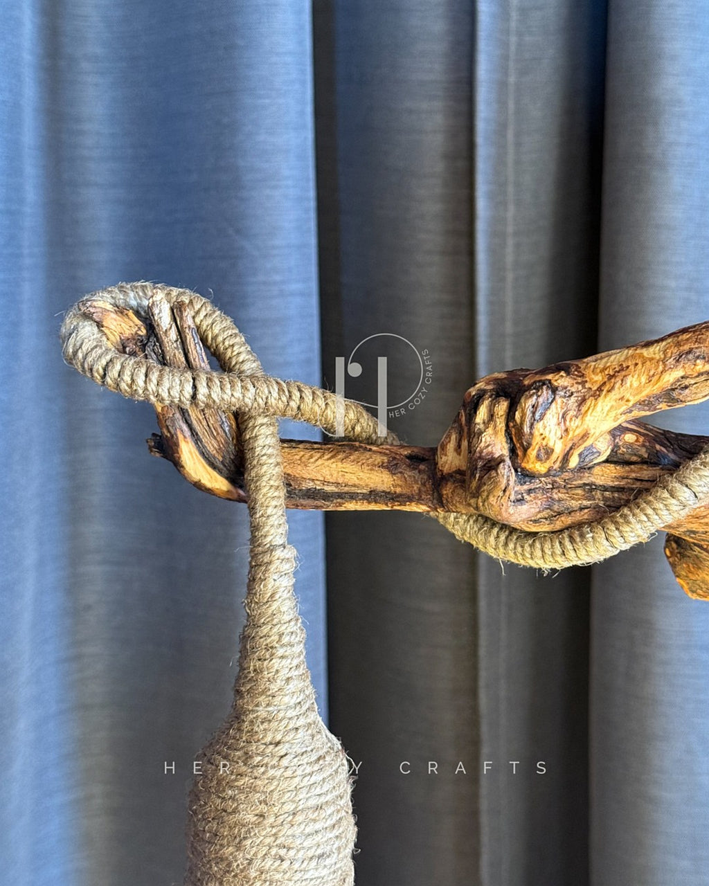 The Woodland Haven Lamp — Sculptural Driftwood with a Storybook Village