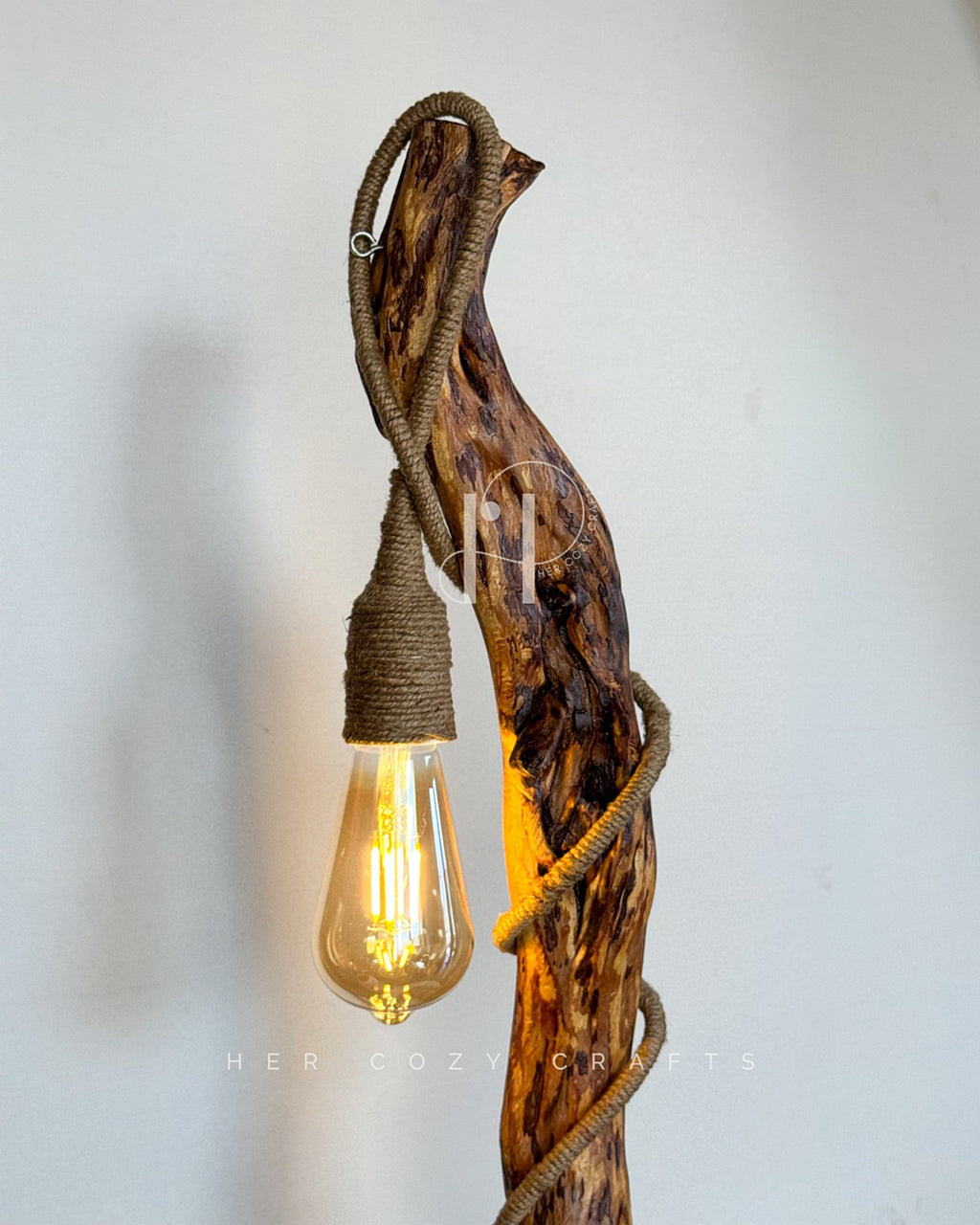 Rustic table lamp