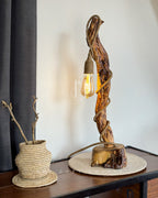 Rustic table lamp