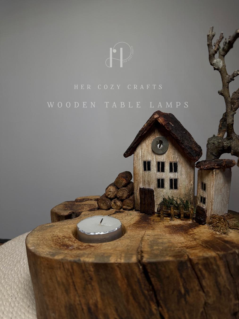 Ashwood House | Signature Tealight Candle Holder with Miniature Clock House