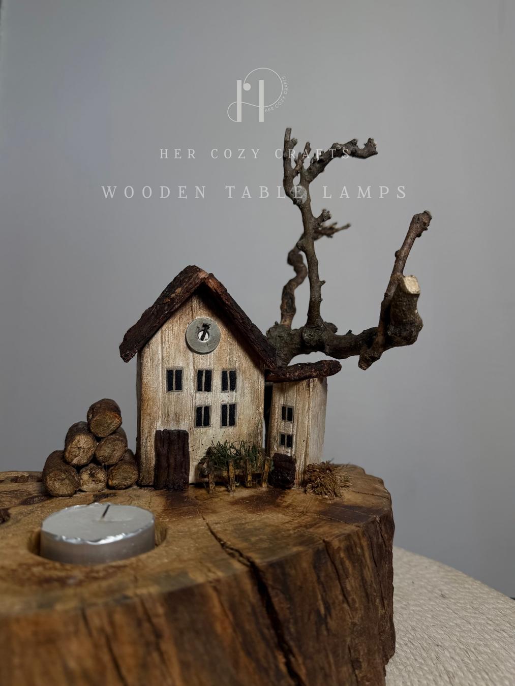 Ashwood House | Signature Tealight Candle Holder with Miniature Clock House